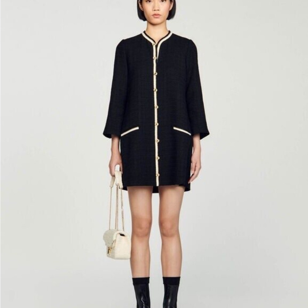 Sandro Eva tweed dress